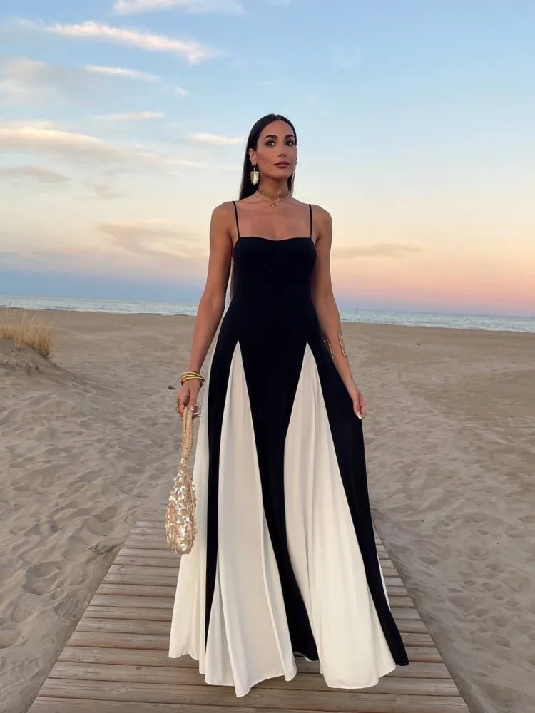 Black and White Maxi Dress