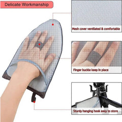 Ironing Gloves Heat-Resistant Anti-Scalding Padded Mini Board Cover Washable Home Travel Steamer Tool