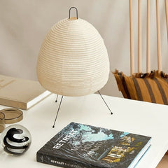 Japanese Rice Paper LED Table Lamp Living Room Bedroom Bedside Minimalist Home Decor Gift