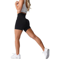 High Waist Biker Shorts Women Black Spandex Seamless Breathable Moisture Wicking Gym Workout Cycling