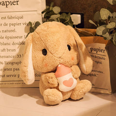Stuffed Rabbit Toy Kids 17-Inch Cute Soft Plush Bunny Sleep Pillow Comfort Gift Boys Girls