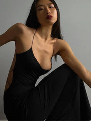 Backless Maxi Dress Bandage Bodycon Long Halter Neck Sexy Elegant Evening Party Night Out Women