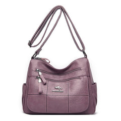 Faux Leather Shoulder Bag Women Luxury Designer Vegan Large Capacity Crossbody 6 Colors Purse