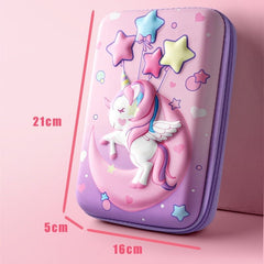 Unicorn Pencil Case Kids Dancing Cute Colorful Large Capacity Tool Organizer Student School Gift