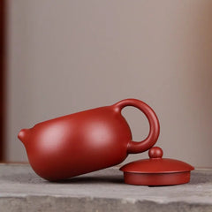 Clay Teapot Handmade Purple Filter Tea Pot Traditional Tea Ware Elegant Home Kitchen Gift