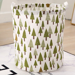 Laundry Basket Cotton Linen Large Foldable Waterproof Hamper Clothes Organizer Home Accessory