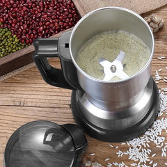 High Powered Electric Coffee Grinder for Kitchen, Grinds Cereal Nuts Beans Spices Grains Grinder Machine Multifunctional Home Coffee Office Grinder