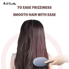 Detangling Hair Brush Wavy Curly Wet Dry Oily Thick Hair Massage Comb Gentle Scalp Care Tool