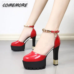 Women's Platform High Heels red