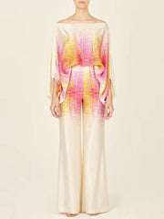 Off Shoulder Tops With Long Pants 2 Piece Sets