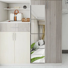 Mirror Wall Sticker Acrylic 2mm Self-Adhesive DIY Decor Wardrobe Bathroom Home Mirror Sheeting