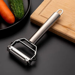 Vegetable Peeler Stainless Steel Double-Head Melon Planer Multi-Function Fruit Kitchen Household Tool