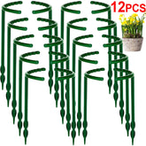 2-12 Piece Plastic Plant Support Spikes Pile Frames Greenhouse Arrangement Fixed Rod Stand For Support Flowers Vine Climbing Bracket Garden Supplies