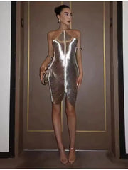 Mini Dress silver