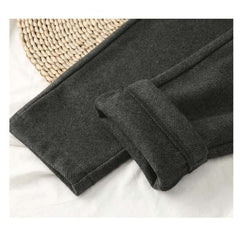Woolen Pants For Women Harem Pencil Pants Autumn Winter High-Waist Casual Office Trousers