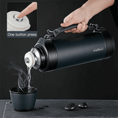 Thermos Bottle Large Capacity Travel Portable Stainless Steel Thermal Mug Hot Cold Insulated Flask
