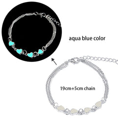 Glow in the Dark Bracelet Women Lotus Flower Charm Natural Turquoise Yoga Prayer Jewelry Gift