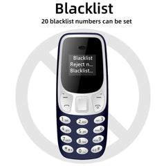 Mini Mobile Phone BM10 Dual SIM Bluetooth Voice Changer Low Radiation Sound Recording Compact Gift