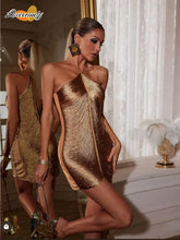 Mini Dress gold