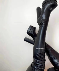 black boots