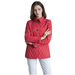 Short Cotton Padded Parka Women Button Turn-Down Collar Warm Winter Casual Outerwear Fashion