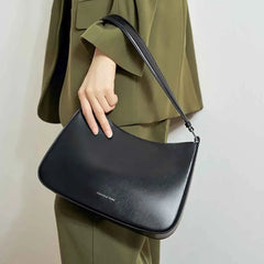 Shoulder Bag Women Genuine Leather Luxury Underarm Saddle Handbag Purse Fashion