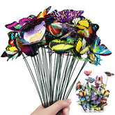 5-24Piece/Set 3D Simulation Butterflies Garden Yard Pot Planters Colorful Butterfly Stakes Decoration Outdoor Flower Pots Decor