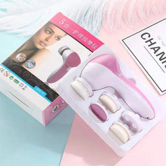 Facial Cleansing Brush Electric 5-in-1 Face Wash Spa Skin Care Massager Blackhead Remover Tool