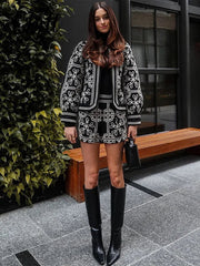 Jacket and Shorts Two-Piece Set