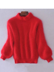 Fluffy Sweater red