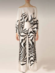 Off Shoulder Tops With Long Pants 2 Piece Sets