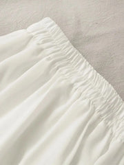 Sexy High Waist Slim Pleated A-Line Mini Skirt New Fashion Casual Short Black / White Skirt