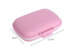 Pill Box Organizer 8-Compartment Travel Sealed Container Small Medication Storage Portable Accessory