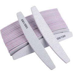 Nail File Set 5-10pcs Mixed Color 80/100 Grit Professional Buffer Cuticle Remover Manicure Tool