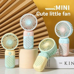 Mini USB Fan Handheld Portable Rechargeable Cute Small Pocket Fan Office Desk Travel Gift