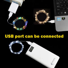 LED String Lights 1-20M USB Copper Silver Wire Waterproof Fairy Indoor Outdoor Christmas Wedding Party