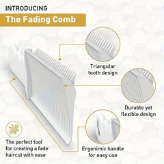 Fading Comb Professional Barber Clipper Blending Flat Top Hair Cutting Comb For Men Heat Resistant Fade Brush Salon Styling Tool