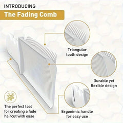 Fade Comb Professional Barber Blending Flat Top Hair Cutting Heat Resistant Salon Styling Tool Men