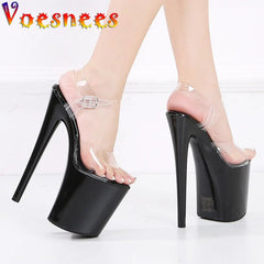 Platform high heels black