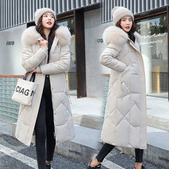 Down Cotton Coat beige