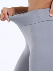 Fleece Lined Leggings Women High Waist Warm Thick Winter Cold-Resistant Casual Fashion Pants
