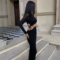 Bodycon Maxi Dress Women Elegant Long Party Casual Chic Fashion Dress