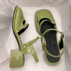 Round Toe Buckle Strap Sandals Women Non-Slip Casual Comfortable Summer Fashion Shoes