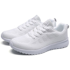 Sneakers Women Breathable Flat Trainers Running Walking Athletic Casual Everyday Fashion Shoes