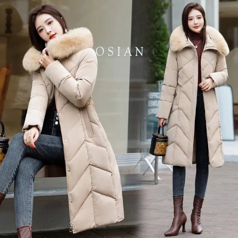 Puffer Coat beige