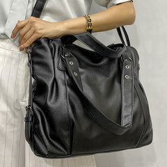 Hobo Shoulder Bag Women Large Capacity Soft Faux Leather Tote Casual Everyday Handbag Purse