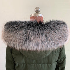 Faux Fox Fur Collar Shawl Women Winter Coat Scarf Wrap Warm Elegant Fashion Accessory