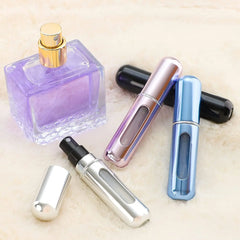 Perfume Atomizer 8&5ml Portable Perfume Mini Container For Travel Mini Aluminum Spray Refillable Bottle