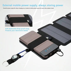 Solar Charger Portable Foldable USB 5V 1A High Power Output Outdoor Camping Multifunctional Panel