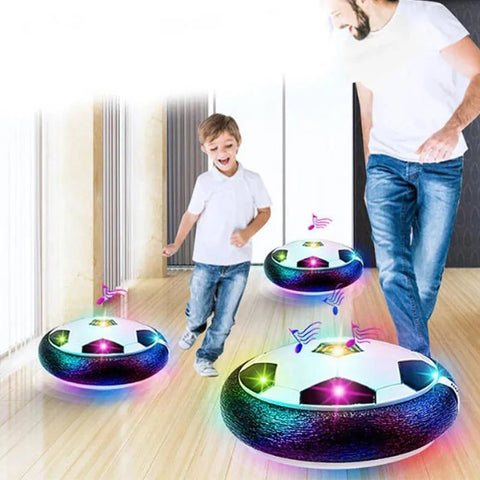 Hover Soccer Ball LED Lights Music Air Power Floating Football Indoor Outdoor Kids Toy Foam